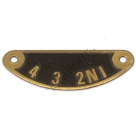 Triumph 350/500 Gear Indicator Plate OEM No 57-1417 Made in UK