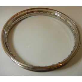 Triumph 3TA/5TA Front Stainless Steel Wheel Rim Set WM2 x 17" x 40 Hole