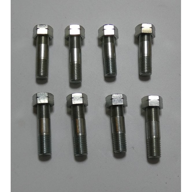 Triumph 3TA, 5TA, T90, T100 Cylinder Base Stud & Nut Set of 8 Made in UK
