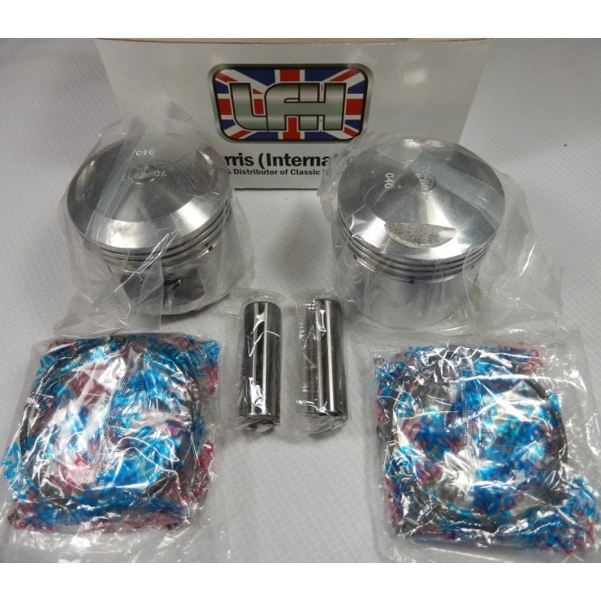Triumph 5TA Piston Set Complete Low Compression OEM No 70-6907 +40