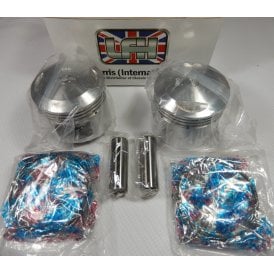 Triumph 5TA Piston Set Complete Low Compression OEM No 70-6907 +60