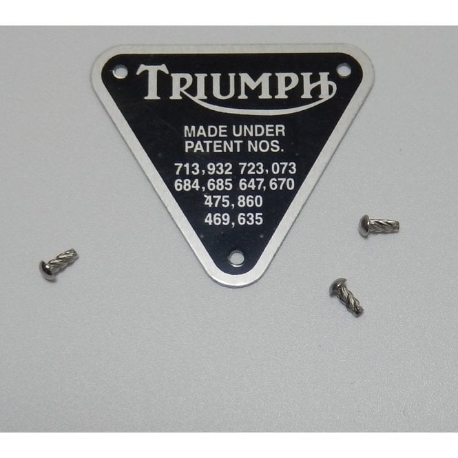 Triumph 650cc Patent Plate Alloy