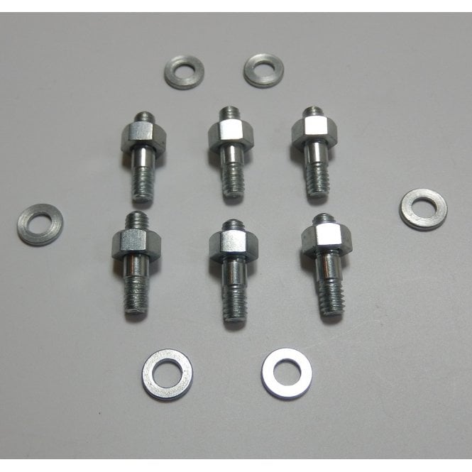 Triumph 650cc Rocker Box Stud & Nut Set of 6 OEM no 70-2980, 82-0879