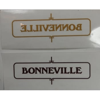 Triumph Bonneville Side Panel Transfers (Pair) 4 3/4