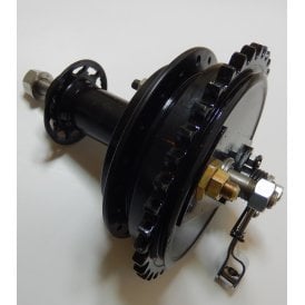 Triumph, BSA Rear Wheel Hub Assembly Complete Includes Brake Shoes, Spindle & Bearings