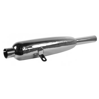 Triumph Chrome Silencer Pair 6T,T110 T120 (1960-62) Pre-unit
