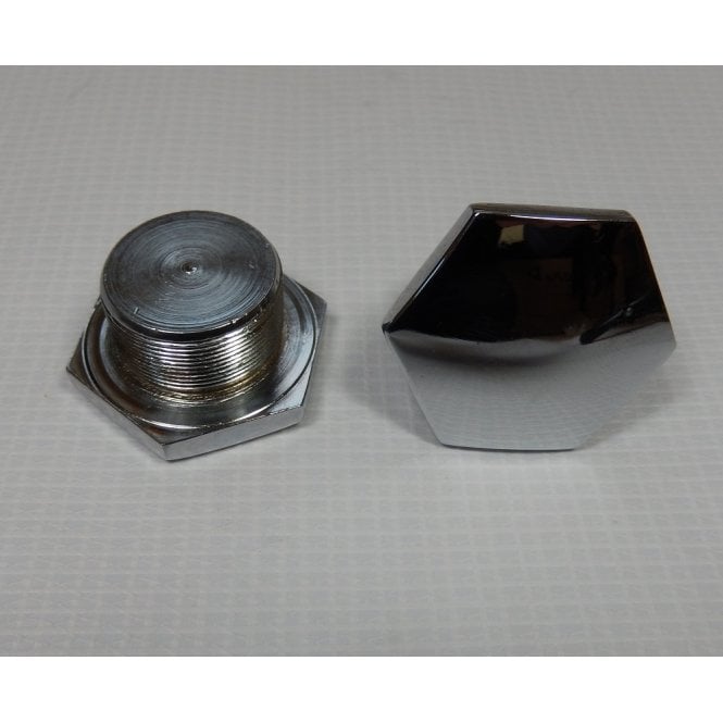 Triumph Fork Stanchion Top Nuts (Pair) for T20, 3TA/T21/T90, T110/T120/TR6 