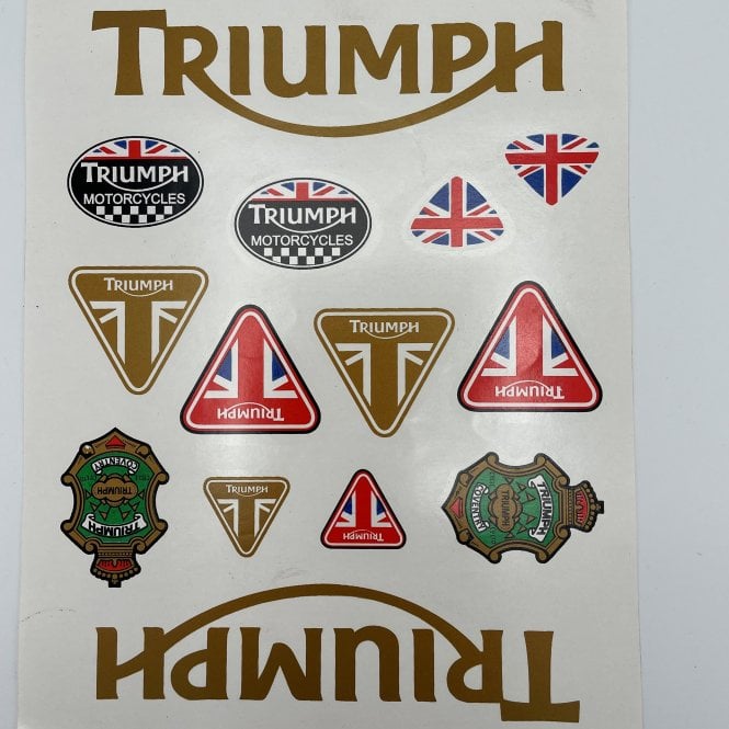 Triumph FULL WET TRANSFER SET FOR CLASSIC MOTORCYCLES 