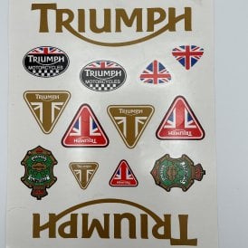 TRIUMPH FULL WET TRANSFER SET FOR CLASSIC MOTORCYCLES 
