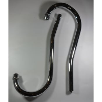 Triumph High Level Unit Exhaust Pipes in Chrome Made in UK OEM No70-4884/6