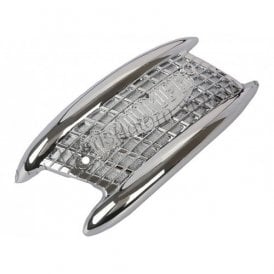 Triumph Metal Gate Type Tank Badges (Pair) Finished in Chrome OEM No 82-4127, 82-4128