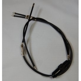 Triumph / Norton 2 -1 Throttle / Air Cable Set 41" Long With Adjusters 