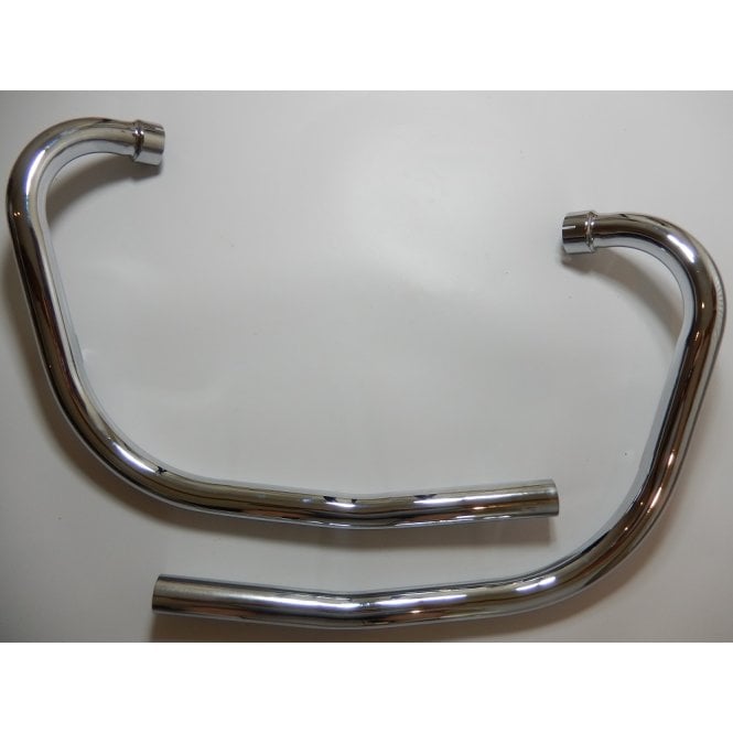 Triumph Pair of T140/TR7 (1973-77) Un-balanced Exhaust Pipes Pushover Made in UK