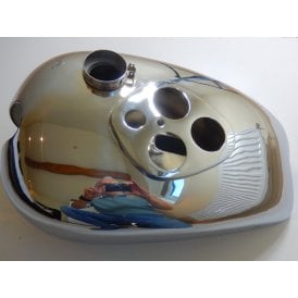Triumph Pre-Unit 250cc / 350cc Fuel Tank With Panel Cut Out in Chrome