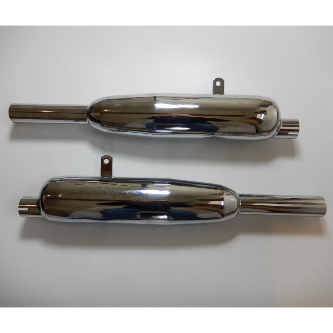 Triumph Silencer 3TA/T21/T90/T100 (1958-72) Sold as a Pair