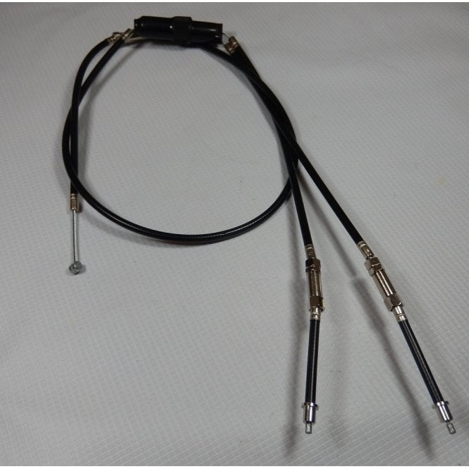 Triumph T100 Daytona Air Cable Set 2 into 1 Fits Models from 1968 on