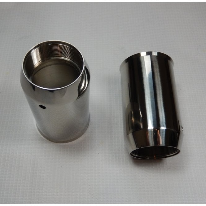 Triumph T100/T120 Fork Oil Seal Holders Polished Stainless Steel Models 1964-68