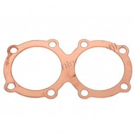 Triumph T100, TR5 Cylinder Head Gasket Solid Copper 8 Stud UK Made OEM No 70-1506