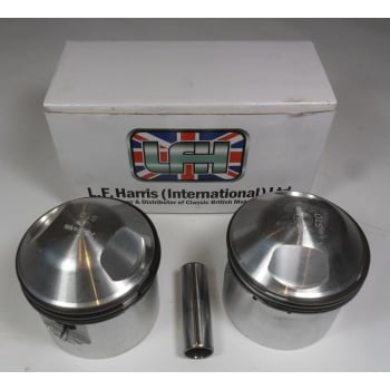 Triumph T120 71mm +020 Oversize Piston Set Complete 9:1 Ratio