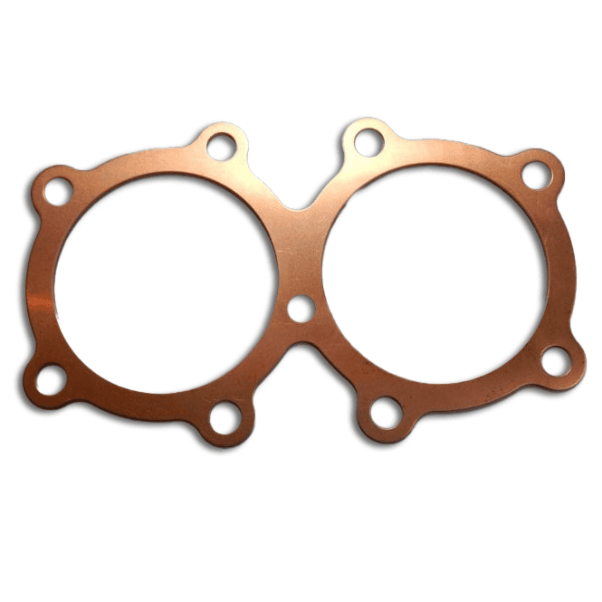 Triumph T120 TR6 Cylinder Head Gasket Solid Copper 9 Stud Made in UK
