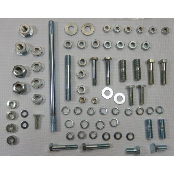Triumph T120,TR6 Trophy Engine Mounting & Footrest Bolts Full Set 77 Pieces UK Made