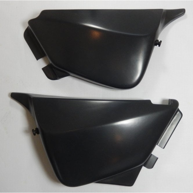 Triumph T140 Matching Side Panels in Black Made in UK OEM No 84-0024/5
