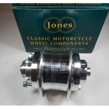 Triumph T140 Rear Hub Complete Polished Billet Alloy Genuine Jones Hub