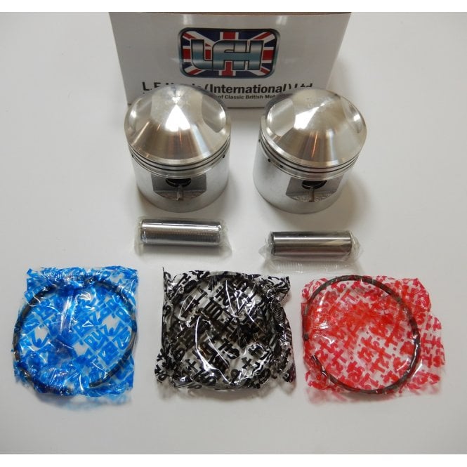 Triumph T140, TR7 76mm +060 Oversize Piston Set Complete Made in England