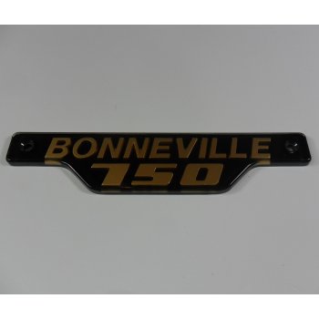 Triumph T140E Side Panel Badge Black & Gold Made in UK
