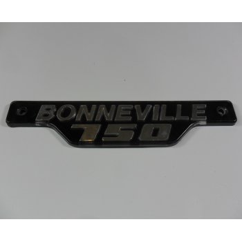 Triumph T140E Side Panel badge Black & Silver 