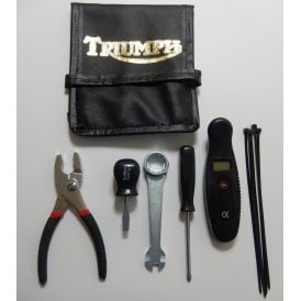 Triumph Tool Kit & Logo Pouch For Classic Bike Made in UK Roll-up Type
