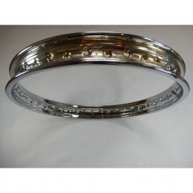 Triumph TR25T,TR6/T120 Unit models,TR7/T140 / BSA A65 British Chrome Wheel Rim 