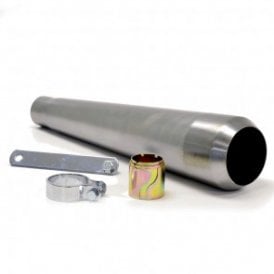 Universal 17" Reverse Cone Shorty Megaphone in Raw Steel (Non Baffle)