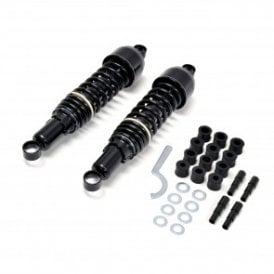 Universal Black Shock Obsorbers 335mm Hole Centres For Classic Japanese Bikes