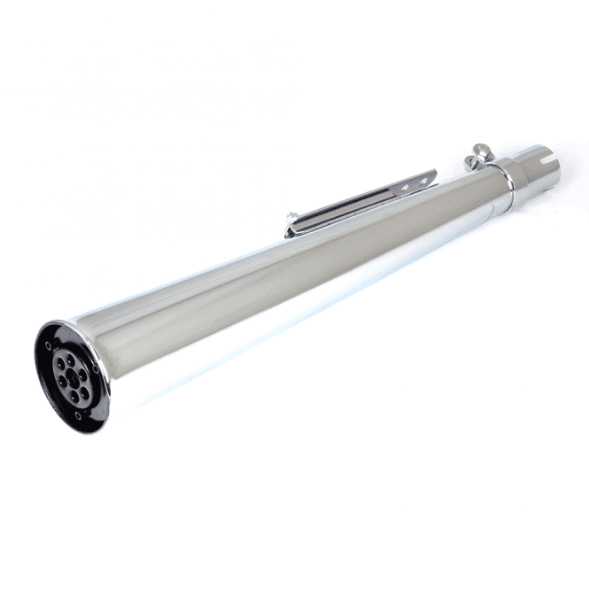 Universal Classic Motorcycle Megaphone Silencer 23" Long With Clamp & Reducing Kit