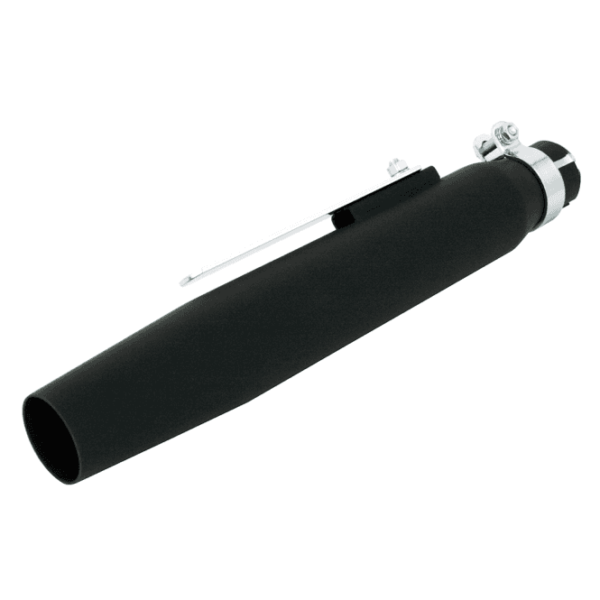 Universal Matt Black Tapered Cone Shorty Megaphone Style With Baffle