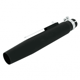 Universal Matt Black Tapered Cone Shorty Megaphone Style With Baffle