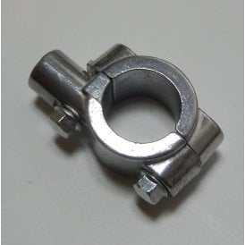Universal Mirror Clamp Polished Alloy For 7/8" Handlebars 10mm Mirror Fixing
