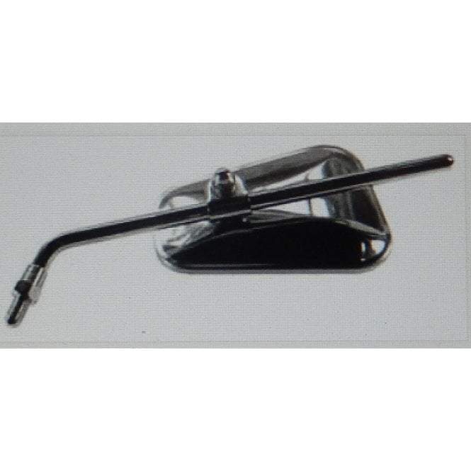 Universal Polished Stainless Steel Fits 7/8" & 1" Handlebars 10" Arm 3/8" UNF Thread