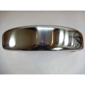 Universal Polished Stainless Steel Rear Mudguard for 18/19" Wheel D Shaped 6" Wide