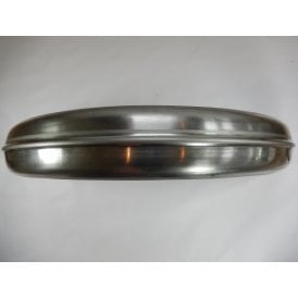 Universal Ribbed Front Mudguard Steel 125mm x 810mm For Classic Motorcycle UK Made