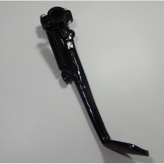 Universal Side Stand for Classic Motorcycle Cast Iron Powder Coated Black 7/8" Clamp-on