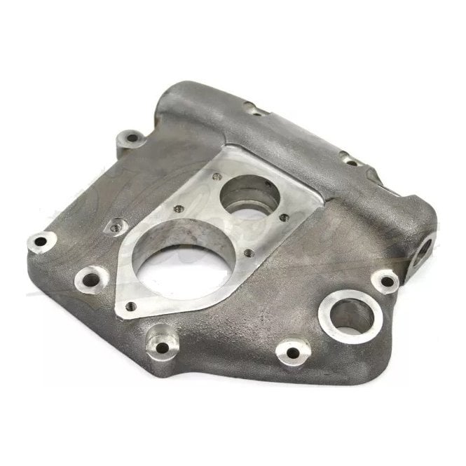 Velocette Gearbox End Cover, Fully Heat Treated LM25 Grade Aluminium Made in England