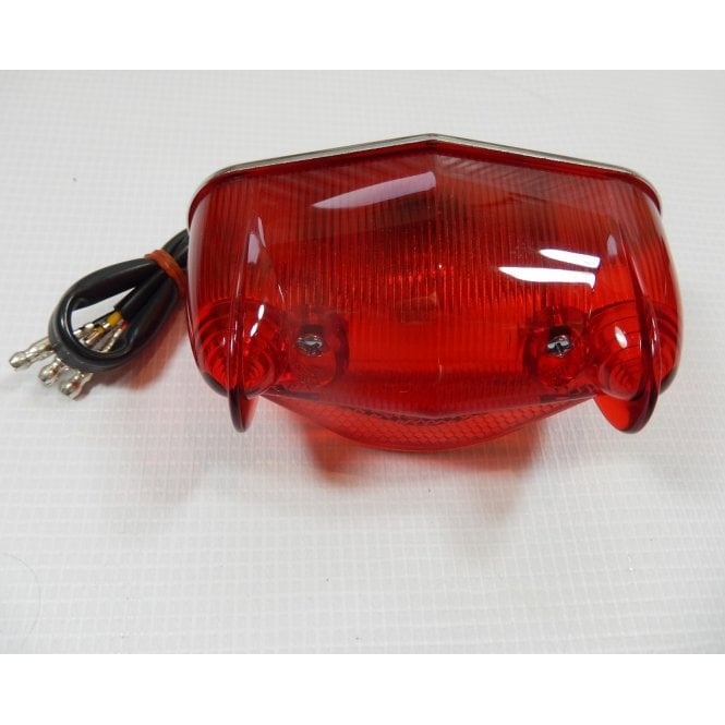 Wipac Type Rear Lamp Fits BSA Bantam Pre-wired Twin Element 6V Bulb