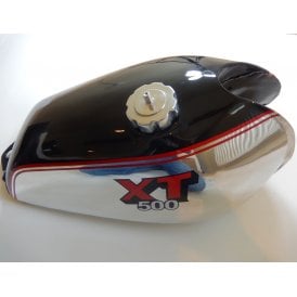 Yamaha XT 500 Alloy Tank Black & Chrome With Red Lining & XT Logo For 1980 Models