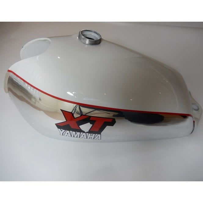 Yamaha XT 500 Alloy Tank White & Chrome With Red Lining & XT Logo For 1980 Models